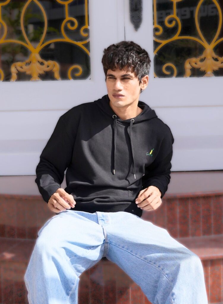 Green Mango Black Hoodie - view 1