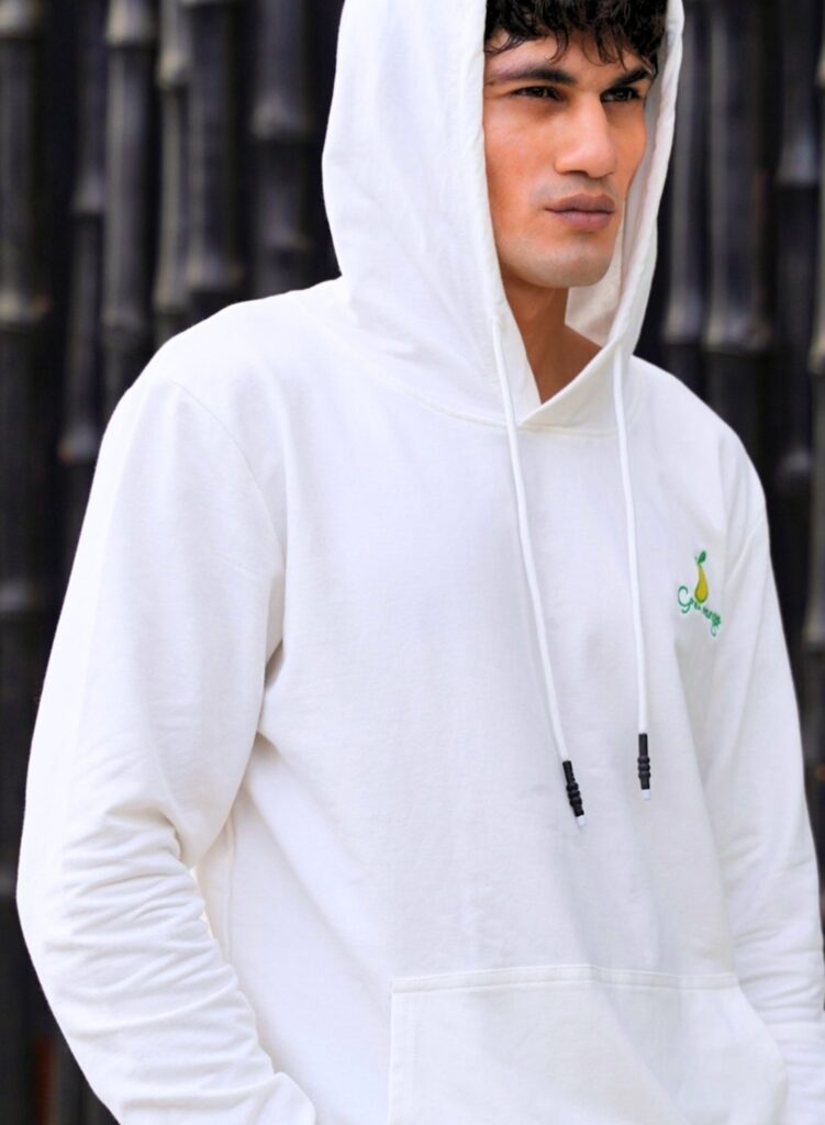 Green Mango White Hoodie - view 1