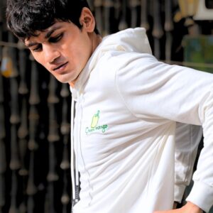 Green Mango White Hoodie - view 2