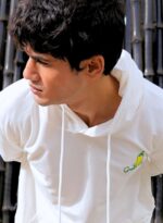 Green Mango White Hoodie - view 3
