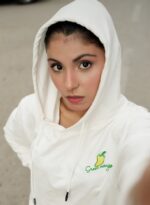 Green Mango White Hoodie - view 7