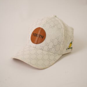 Youth Monogram White Baseball Cap - view 1