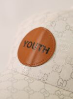 Youth Monogram White Baseball Cap - view 3