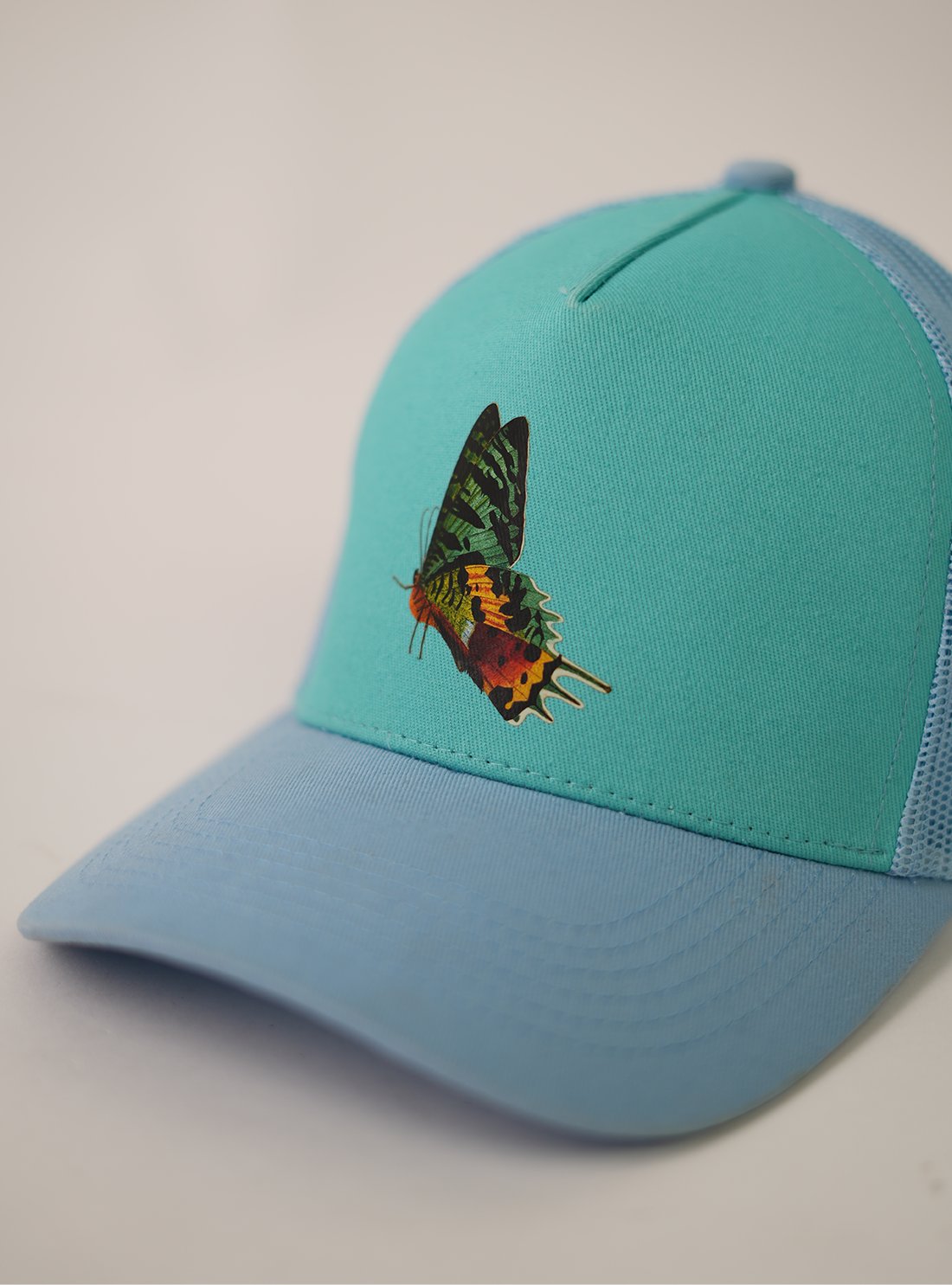 DSC03876 Bird Patch Turquoise Trucker Cap - view 1