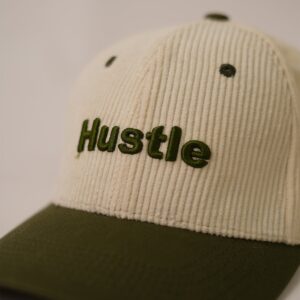 Hustle Cream and Green Cap - view 1