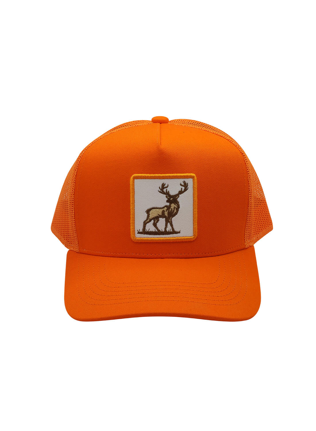 orang (1) Trucker Cap – Deer Patch - Image 1